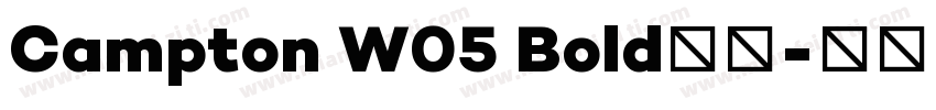 Campton W05 Bold字体字体转换